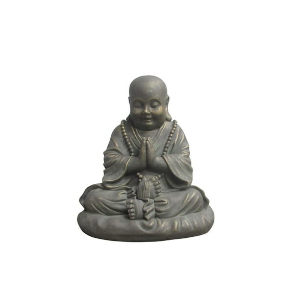 Hi-Line Gifts 13.75" Small Praying Buddha Outdoor Garden Statue