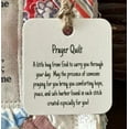 thumbnail image 2 of Vintage Prayer Quilt Squares with Cross Inside - Mini Handmade Quilt, Symbolism Poems - Random Color, 2 of 7