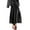 Black, variant on Women's Velvet Pleated Skirt - High Waist, Hips-Wrapped Design, Stretchy Fabric for All Seasons (S-XXL)
