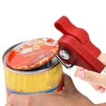 thumbnail image 5 of Cinvoph Stainless Steel Jar Opener with Handheld Easy Turn Knob, Manual Safety Cut Can Openers, Cutting Tool for Home Kitchen Restaurant, Red, 5 of 5
