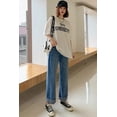 thumbnail image 2 of Korean Style Autumn Pregnant Women's Fashion Outwear Jeans Loose Straight Harun Denim Pants Casual Fashion Korean Denim Trousers, 2 of 6