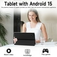 thumbnail image 6 of 2 In 1 Android table 10 Inch With TabletS protective Case and Stylus Pen android 15 Tablet 5G WiFi-6 1280*800 full HD IPS display 6000mah 64GB ROM+12GB RAM (4+8 Virtual), 1024GB Expansion (Black), 6 of 7