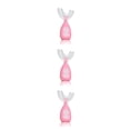 thumbnail image 4 of Bearachild Silicona Handheld U-Type Baby Cepillo de Cepillo de de entrenamiento Portable Kids Toddlers Limpieza Gadgets Small, Pink Type1 NO1 Bearachild CBP160303, 4 of 6