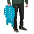 thumbnail image 2 of Shine Company Adirondack Round Cedar Wood Foldable Side Table in Blue, 2 of 3
