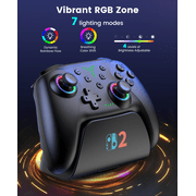 EUROA Switch 2 Pro Controller Compatible with Switch 2/Switch/Switch Lite/OLED, Turbo&Vibration