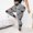 Gray, variant on Tie Dye Hidden Scrunch Leggings for Women Tummy Control Butt Lifting Yoga Pants High Waist Compression Workout Tight,M,Black