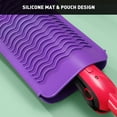 thumbnail image 3 of Resistant Silicone Mat Pouch for Flat Iron, Curling Iron,Hot Hair Tools, 3 of 5