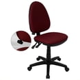 thumbnail image 2 of UrbanPro Fabric/Nylon Mid-Back Task Office Chair Support in Burgundy Red, 2 of 2