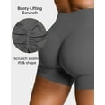 thumbnail image 2 of Nimiah Womens Biker Shorts, Workout Shorts Scrunch Butt Lifting Compression Gym Running Yoga Shorts,Gray, 2 of 5