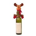 thumbnail image 2 of Wdftyju Sellador de botellas de vino de dibujos animados, cubierta de botella de champán para decoración navideña (ciervo Wdftyju 2jw3gb1av4qc7kf3D03, 2 of 3