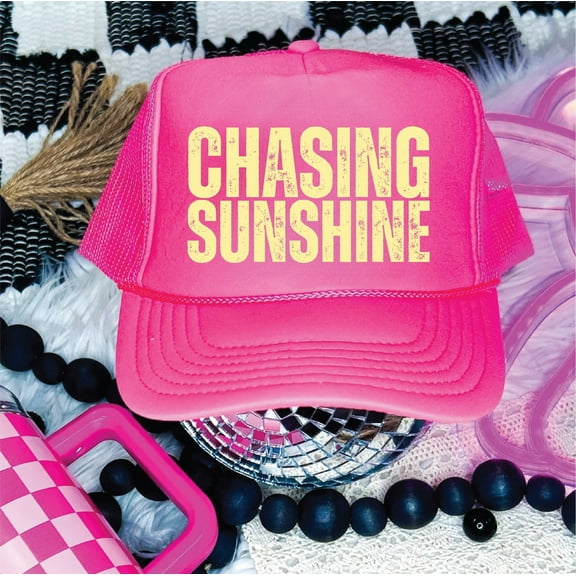 Chasin Sunshine Neon Pink Unisex Foam Trucker Hat