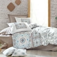 thumbnail image 2 of SUSSEXHOME Paisley Brown Cotton Duvet Cover Set - Beige Queen Size Duvet Cover, 1 Duvet Cover, 1 Fitted Sheet and 2 Pillowcases - Iron Safe, Hypoallergenic, Breathable , Machine Washable, 2 of 7