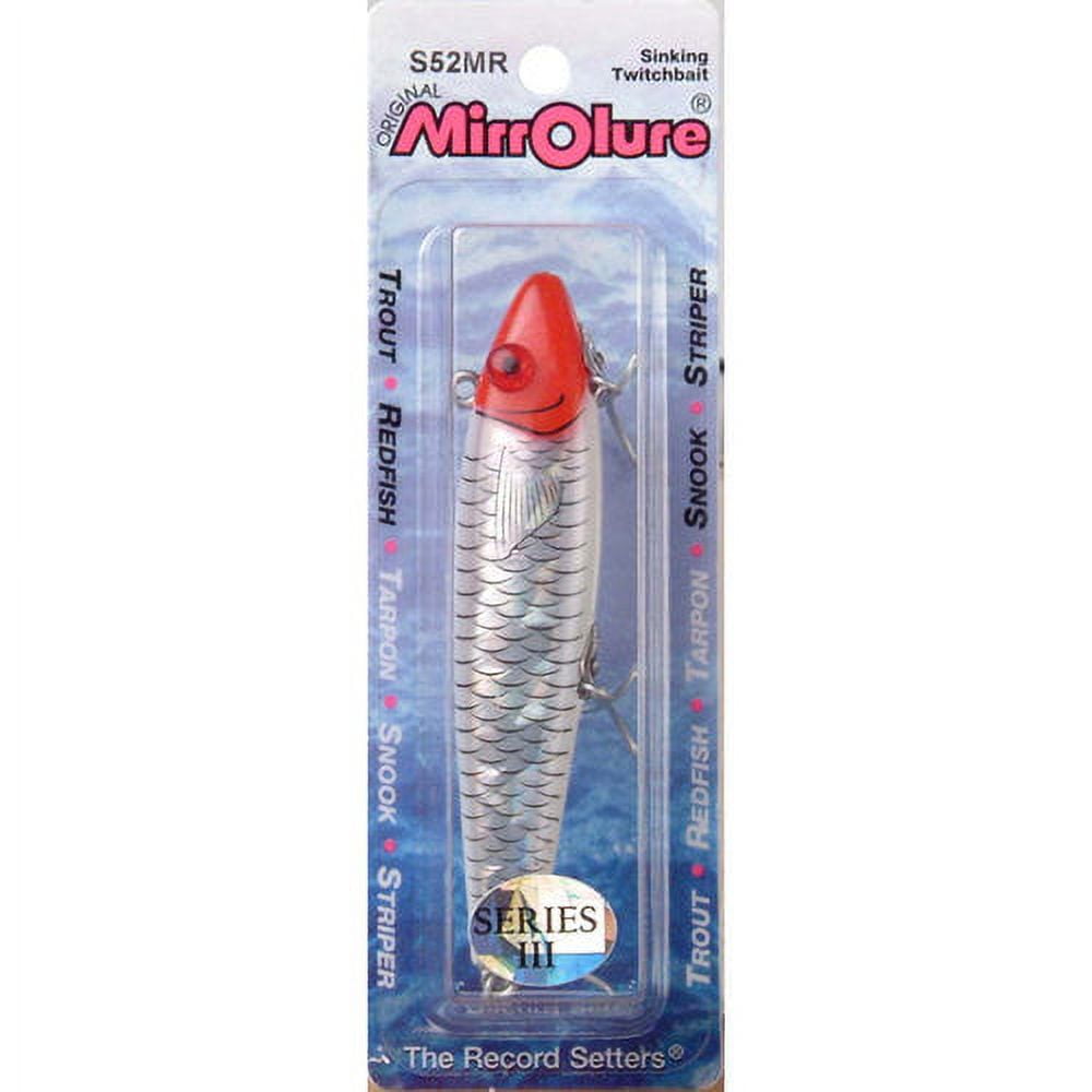 MirrOlure Classic 52M Series 3-5/8 - Red Head/White Back & Belly -  Walmart.com