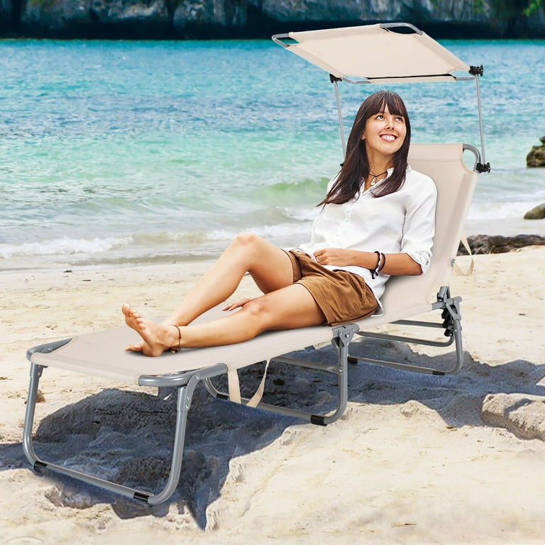 Free Shipping! Costway Foldable Lounge Chair Adjustable Free Shipping! Costway Foldable Lounge Chair Adjustable