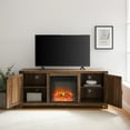 thumbnail image 4 of Walker Edison Modern Farmhouse Fireplace TV Stand for TVs up to 65", Reclaimed Barnwood, 4 of 11
