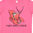 thumbnail image 4 of Inktastic More Beads, Please Cute Mardi Gras Crawfish Boys or Girls Toddler T-Shirt, 4 of 5