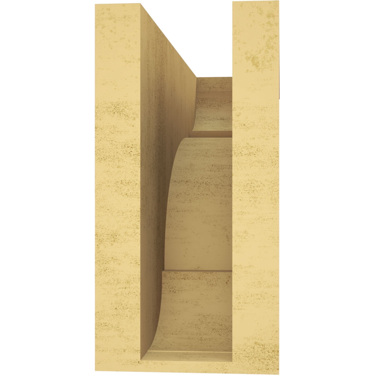 6"W x 18"D x 12"H Classic Bryant Rough Cedar Woodgrain TimberThane Corbel, Primed Tan