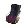 thumbnail image 4 of Night Soft Flannel Fleece Throw Blanket, Red Sky at Starry Landscape and Mountains Astrology Astronomy, Cozy Plush for Indoor and Outdoor Use, 50" x 60", Indigo Magenta Black, by Ambesonne, 4 of 6