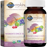 Garden of Life Mykind Organics Women's Once Daily Multivitamin Vegan Tablets, 60 Ct