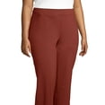thumbnail image 2 of Lands' End Women's Plus Size Starfish Mid Rise Straight Leg Elastic Waist Pull On Pants, 2 of 3
