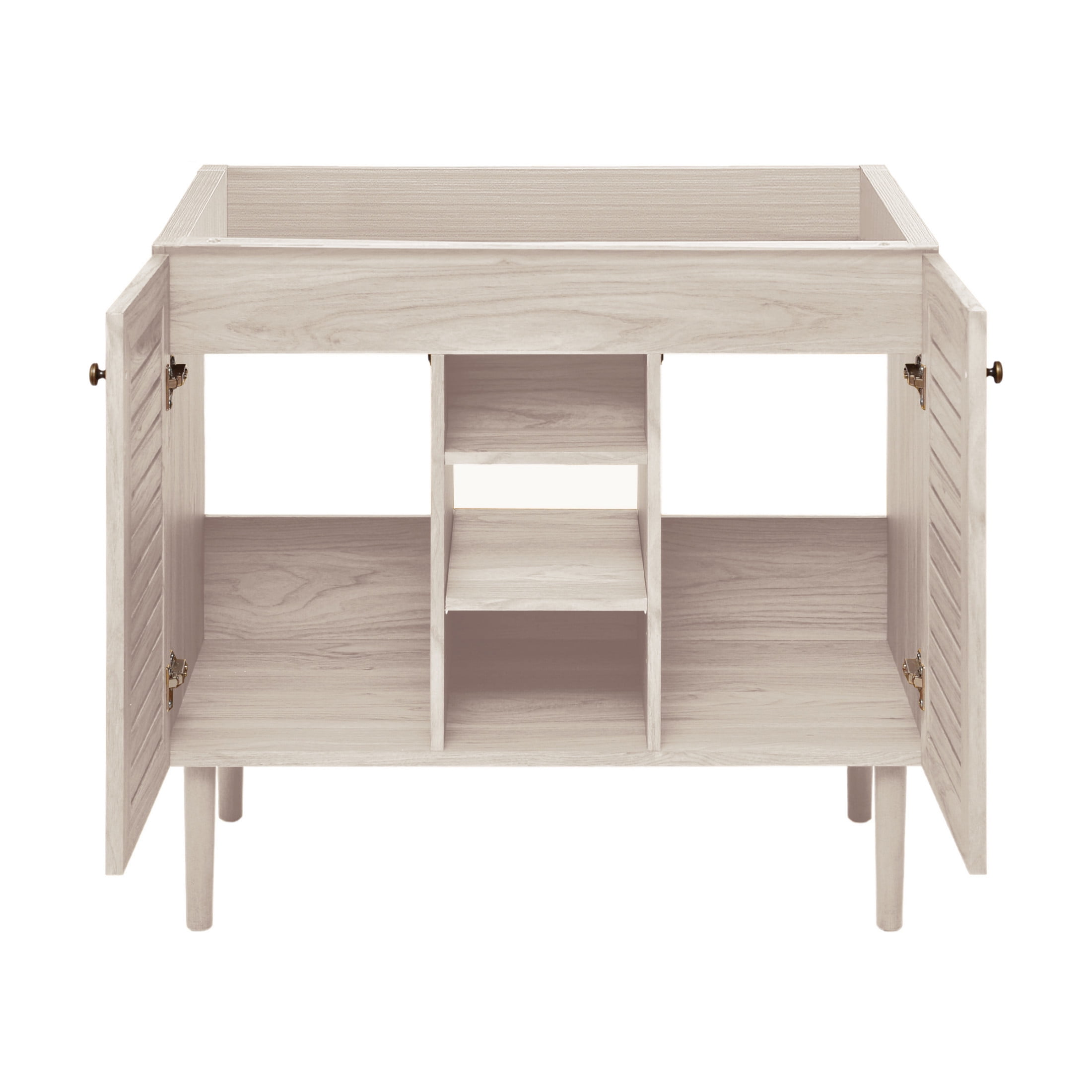 Bron 36" Freestanding Bathroom Vanity Cabinet without Top in White Oak