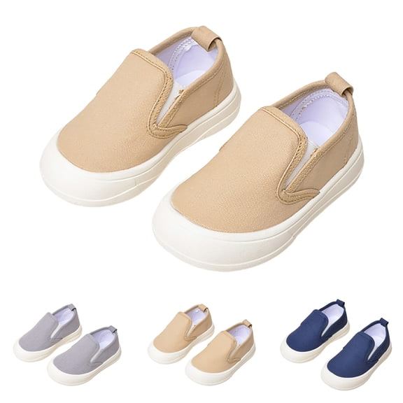 Dakaela 6M-8Y Infant Baby Girls Boys Canvas Shoes Soft Sole Toddler Slip on Walking Shoes Newborn Crib Loafers Casual Sneakers Blue 5
