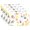 B591, variant on Ryvnso Placemats Set of 4 Leaves Dining Mats Heat-Resistant Non-Slip Washable Table Mat