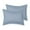 1573 Blue Hydrangea, variant on Mellanni Pillow Shams Set of 2, Decorative Pillow Cases with 2" Flange, Standard, White