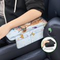 thumbnail image 6 of Renewold Highland Cow Butterfly Blue Auto Center Console Pad Soft Armrest Box Mat Protector Non-slip Middle Console Cover with Pockets Storage Bag Hand Rest Pillow Automobile Decor Accessories, 6 of 9