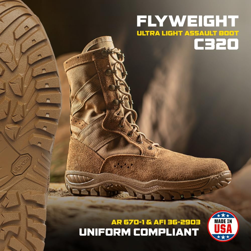 Belleville Flyweight C320 8” Combat Boots for Men Ultra