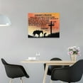 thumbnail image 3 of HFDF Vintage Cowboy Wall Art Western Cowboy Prayer Wall Decor Christian Cross Horse Cowboy Sign Pictures Canvas Print Painting Artwork Decorations for Living Room Office Bathroom 10x8inch Framed, 3 of 6