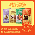 thumbnail image 3 of Small Matters Adult Dog Food for Small Dogs, Chicken & Salmon Medley + Lamb & Rice Medley Variety Pack, 3.5oz x 12 Packs, 3 of 9
