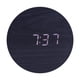 thumbnail image 2 of Fiudx Artículos en oferta con ofertas flash Reloj despertador de madera moderno y minimalista, reloj de madera con luz LED nocturna multifuncional, reloj inteligente creativo, reloj electrónico, 2 of 4