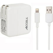 Accell AC Power Adapter, 3.4A Dual USB with Lightning Cable