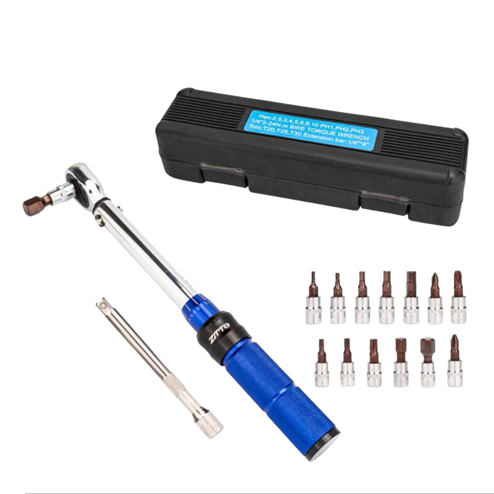 Torques Wrench Set Bike Tool Ratcheting with Storage Box Accurate