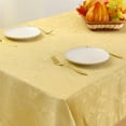 thumbnail image 2 of Rectangle Tablecloth 60x102 Inch, Waterproof Damask Jacquard Table Cloth, Washable Fabric Table Covers for Dining, Parties, and Christmas Decor, Gold/Yellow, 2 of 6