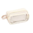 thumbnail image 2 of Large Capacity Pouch Case with 3 Zippers, Aesthetic Pencil Case Pouch, Cute Pencil Bag for Classroom Stationery Storage (White), 2 of 8