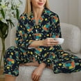thumbnail image 6 of Balery Colorful Turtles Pattern Pajama Sets for Women Long Sleeve 2 Piece Sleepwear Loungewear Sets Soft PJ's with Pockets Long Sleeve Comfy Pj Sets-XX-Large, 6 of 7