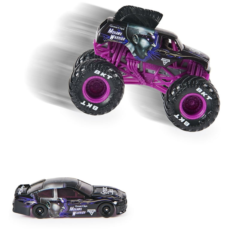 Monster Jam, Mohawk Warrior 2-Pack, Die-Cast Racecar Monster Jam, Mohawk Warrior 2-Pack, Die-Cast Racecar