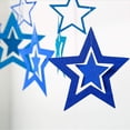 thumbnail image 3 of Cheerland Blue Silver Star Party Decoration Glitter 3D Star Garland, 3 of 6