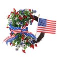 thumbnail image 2 of Door Wreath Decoration, Artificial Front Door Floral Wreath  for Wall, 2 of 8