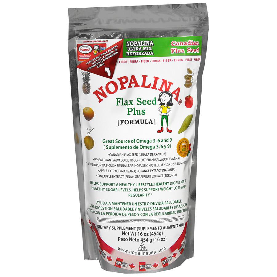Nopalina Flax Seed Plus Dietary Supplement Powder16.0 oz.(pack of 1) - Walmart.com - Walmart.com