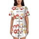 thumbnail image 1 of Fotbe Summer Gnome Conjunto de Pijama Estampado para Mujer, 2 Piezas, Ropa de Dormir con Camiseta de Manga Corta y Shorts Suaves-XX-Large, 1 of 6