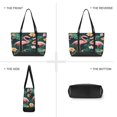 thumbnail image 6 of FORMRS Canvas Laptop Tote Bag for Women with 15.6" Computer Compartments Shoulder Handbag, Flamingo Leaves Pattern, 6 of 7