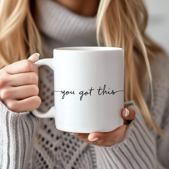 You Got This Mug, Motivational Coffee Cup, Funny Gift for Coffee Lovers, Inspirational Mug for Adul, Office DE1cor