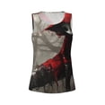 thumbnail image 4 of Lsque Dark Red Hooded Girl Printed Workout Tank Tops for Women, Athletic Sports Tank Tops, Compression Sleeveless Dry Fit Shirts,Sleeveless Yoga Shirt-XX-Large, 4 of 9