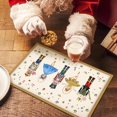 thumbnail image 6 of Christmas Placemats Set of 6, Christmas Nutcracker Table Mats Kitchen Mat for Dining Table, Washable Linen Nutcracker Dining Place Mat Table Decoration for Holiday Decor, 12 x 18inch(Christmas-02), 6 of 7