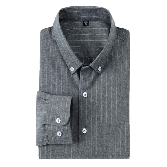 yillto Mens Striped Shirts Flannel Button down Long Sleeve Lightweight Shirt Jacket Casual Dressy Shacket