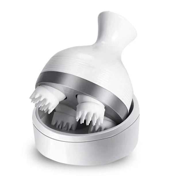 Dispositivo de masaje de cabeza eléctrico Estéreo 3d Cuero cabelludo Estrés Relajarse Herramienta de masaje de cabeza Prevenir la pérdida de cabello Masajeador de tejido profundo para el cuerpo kaili Sencillez