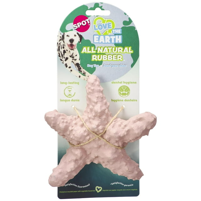 Juguete para mascotas SPOT Starfish de caucho natural duradero de 15 cm